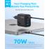 Anker Zolo USB C Wall Charger, 4-Port, PD 3.0 Wall Adapter with 70W Max Output, 3 USB-C and 1 USB-A, Compact and Stable Design, for iPhone 17/16 Series, MacBook, iPad, Pixel, Galaxy, and More (Black)